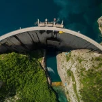 Piva lake and river