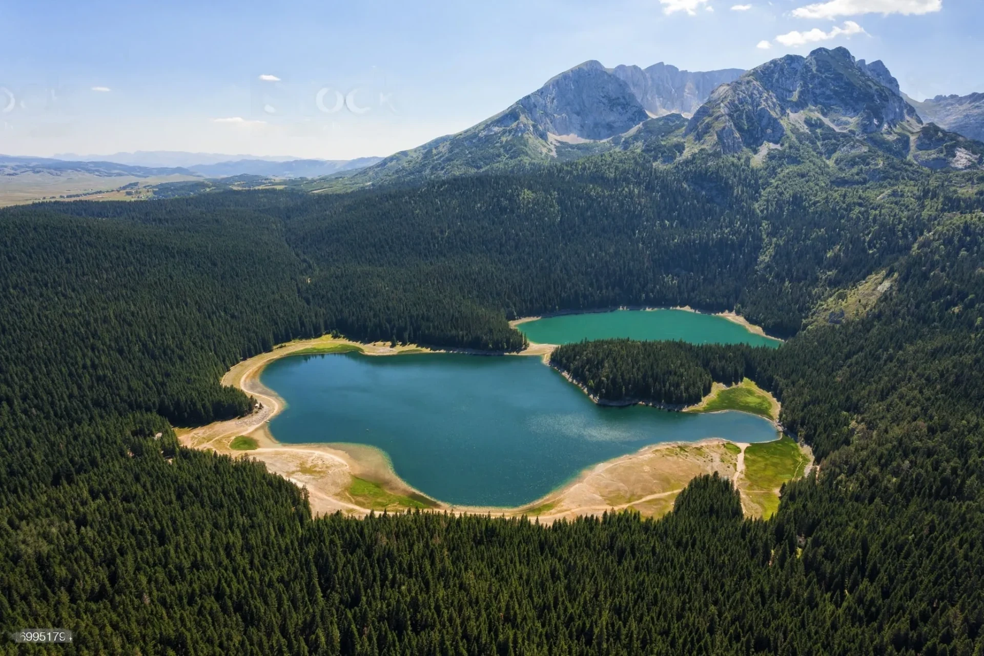 Ostrog  Monastery and Black Lake: Miraculous Monastery  and Majestic Lake